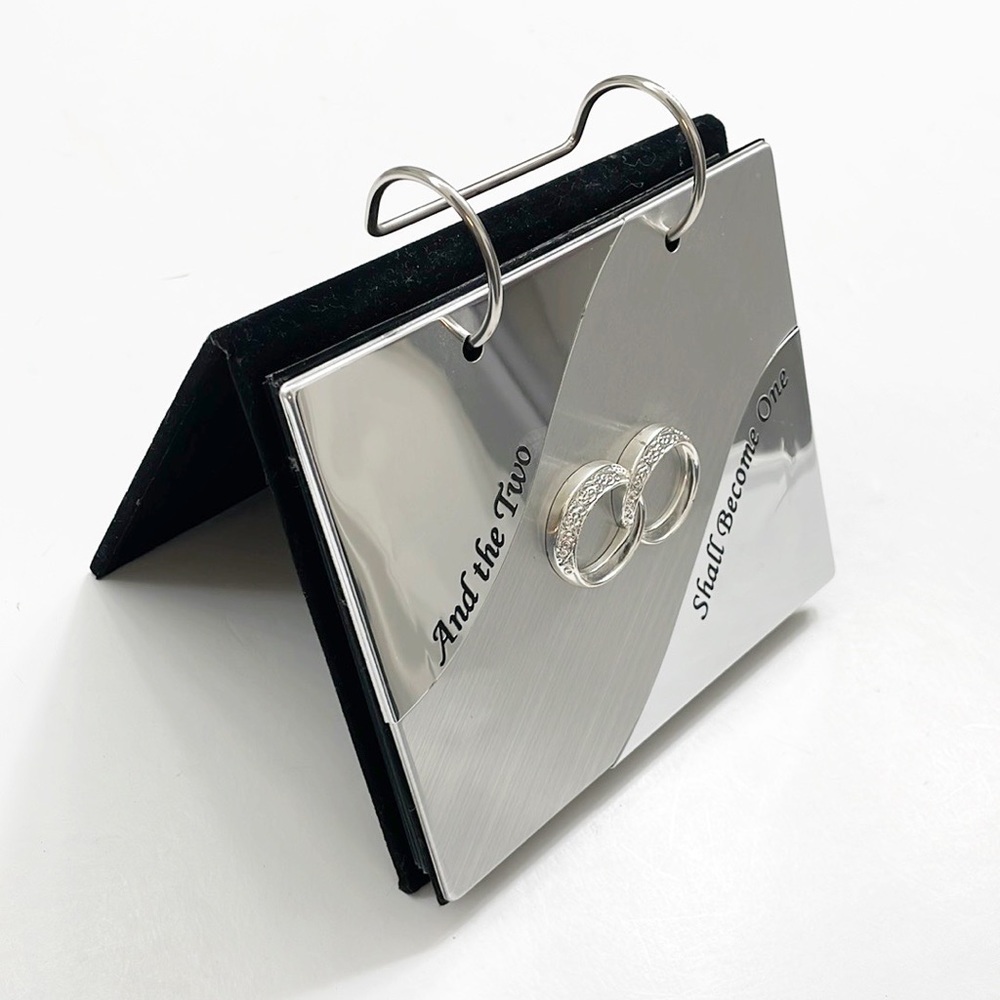 Fetco And The Two Shall Become One silver wedding photo album
